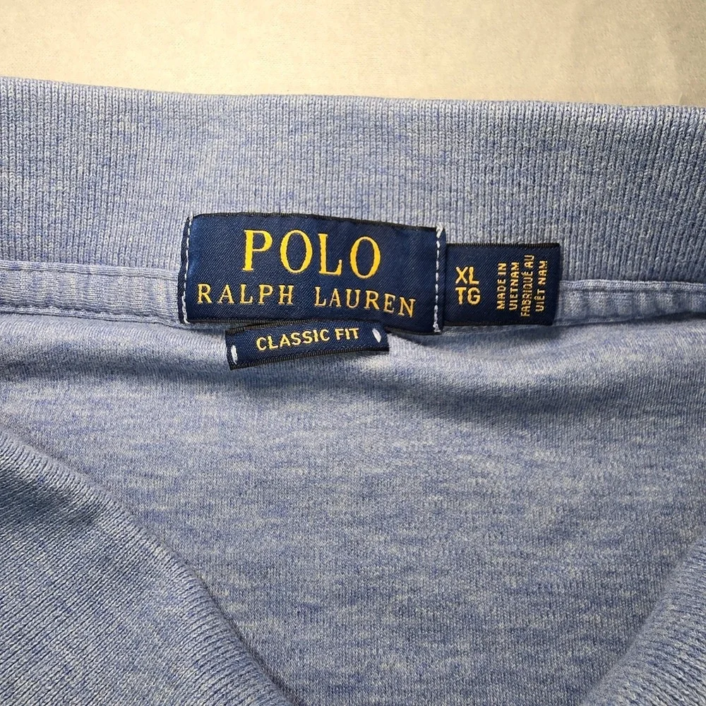 Polo Ralph Lauren XL Classic Fit Pony Logo Blue Polo Soft Cotton Preppy Golf Men